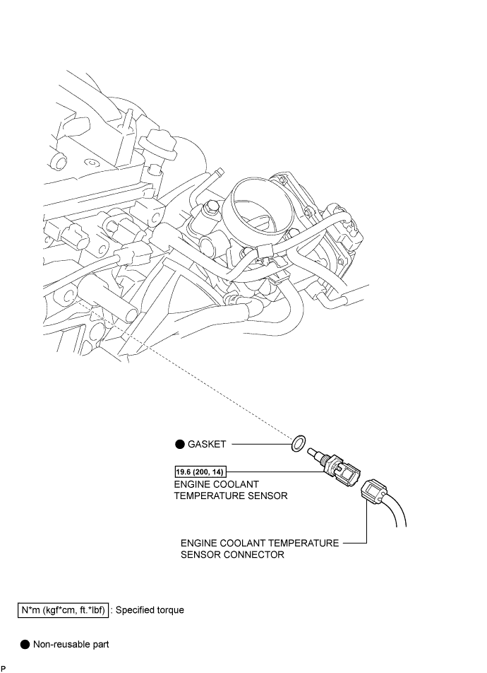 Toyota Rav4. Aca30, 33, 38 Gsa33 Zsa30, 35.1Az-Fe Engine Control System.Sfi System.Engine Coolant Temperature Sensor  Components